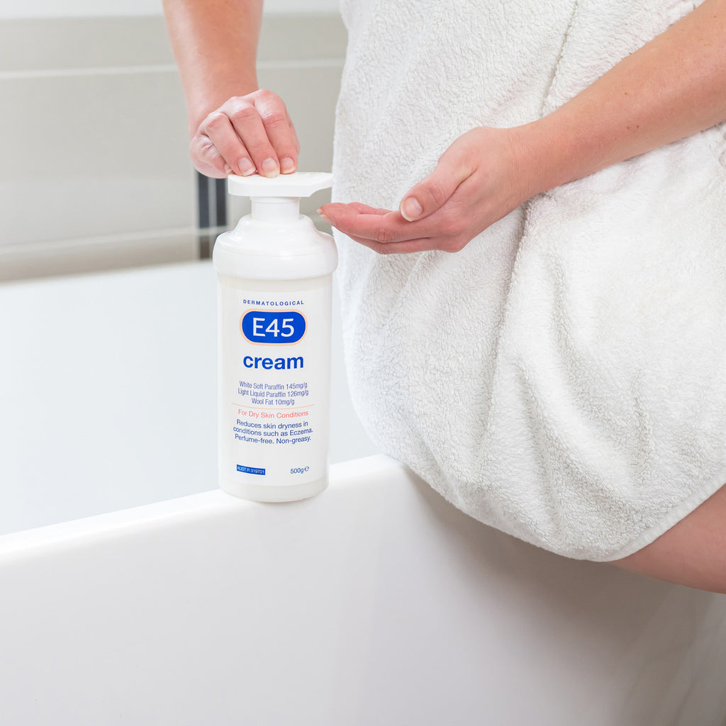 E45 Moisturising Cream for Dry Skin and Eczema 500g Pump