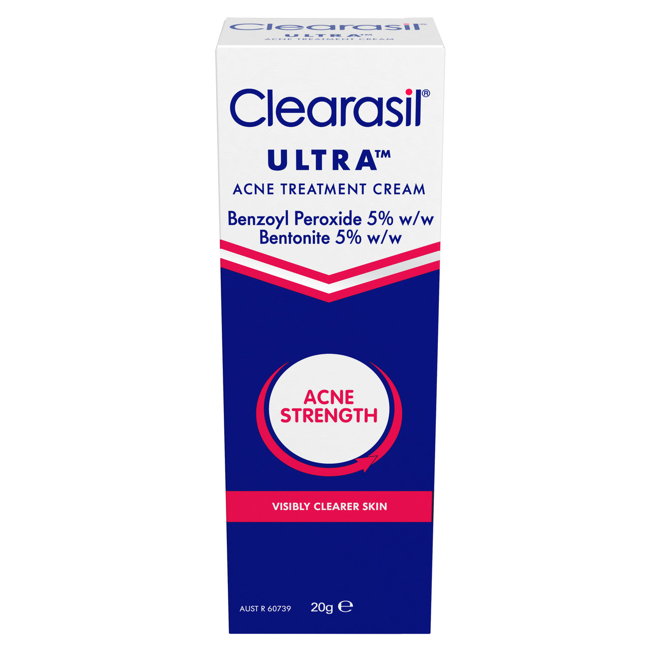 Clearasil Ultra Acne Treatment Extra Strength Face Cream Reduce Pimples 20g