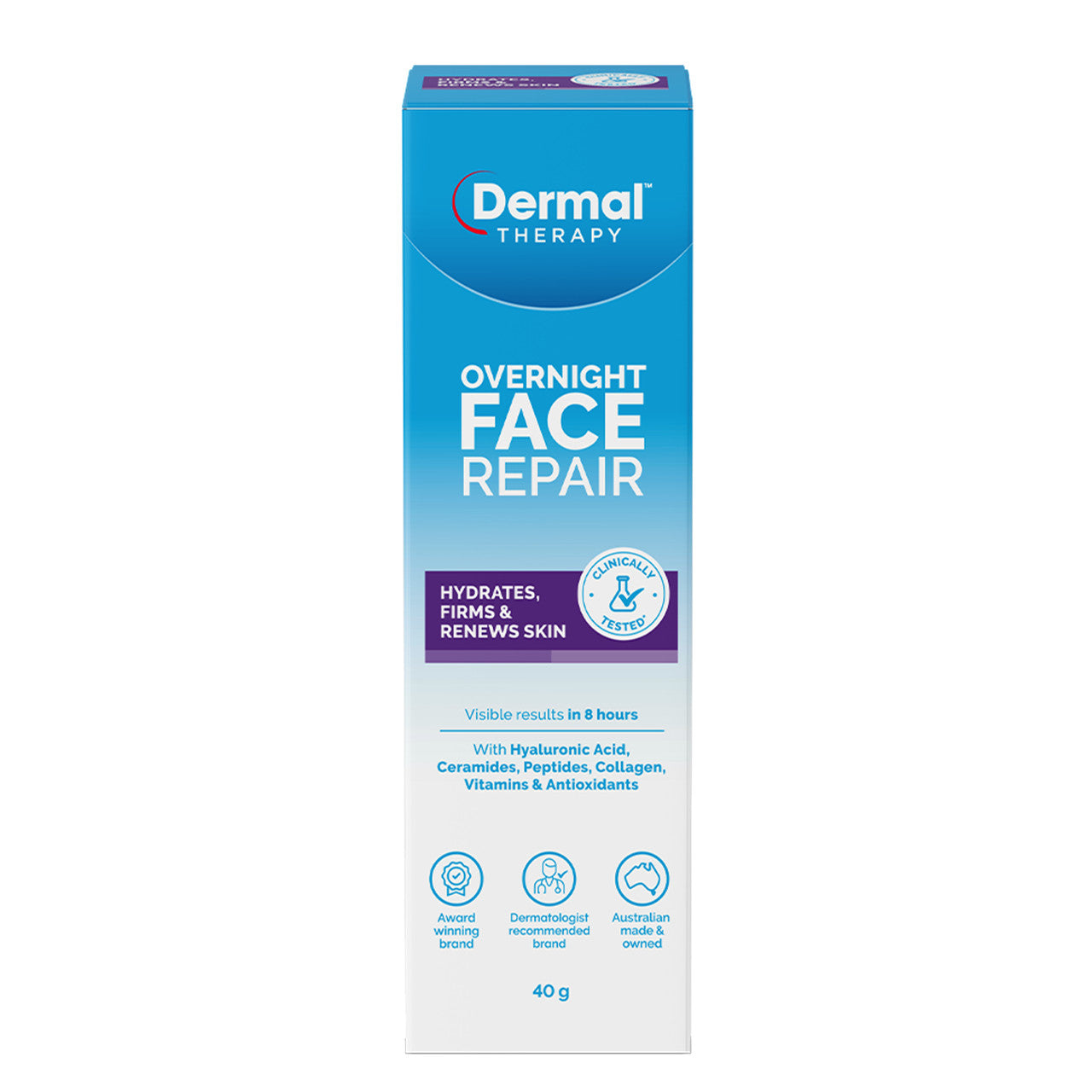 Dermal Therapy Overnight Face Repair 40g