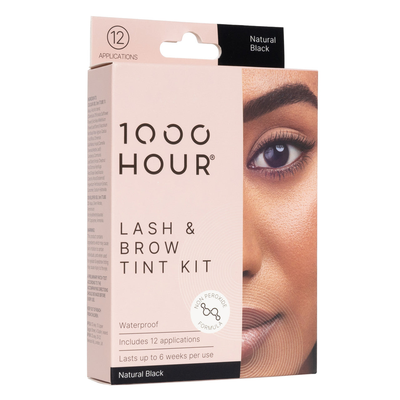 1000HR LASH & BROW TINT KIT NON PEROXIDE - BLACK