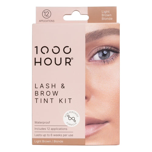 1000HR LASH & BROW TINT KIT NON PEROXIDE - LIGHT BROWN/BLONDE