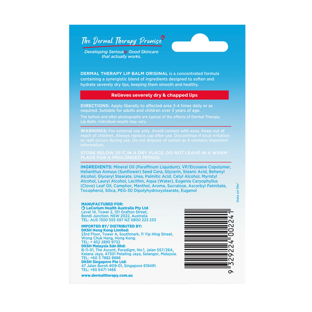 Dermal Therapy Lip Balm Original Stick 