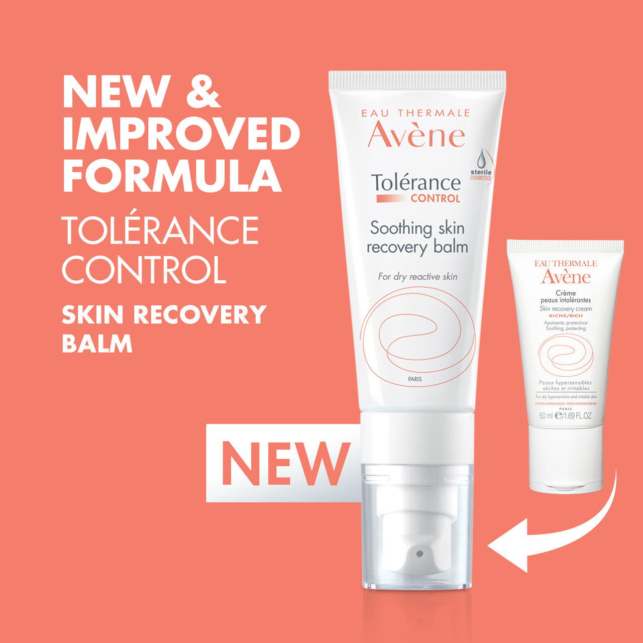 Avène Tolerance CONTROL Soothing Skin Recovery Balm 40ml - Moisturiser for hypersensitive and dry skin