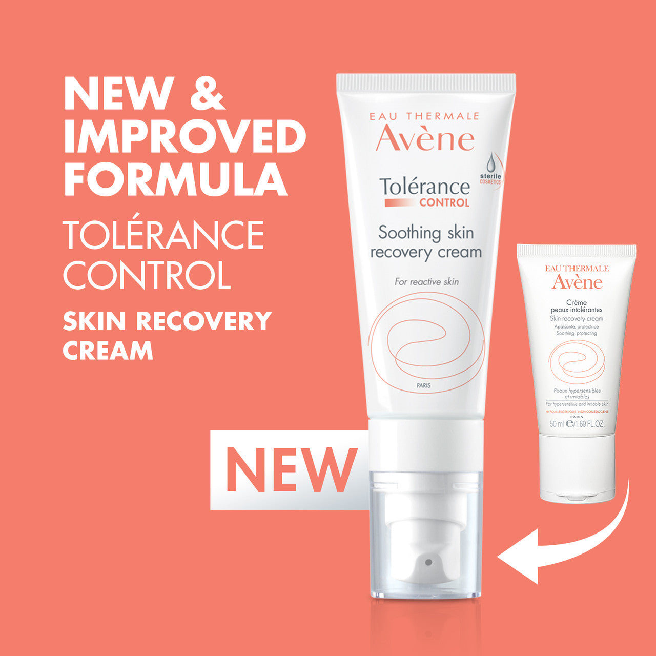 Avène Tolerance CONTROL Soothing Skin Recovery Cream 40ml - Moisturiser for hypersensitive skin