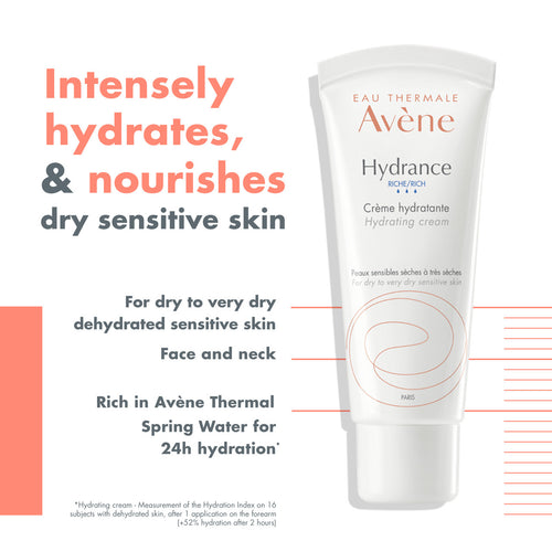 Avène Hydrance Rich Hydrating Cream 40ml - Moisturiser for dehydrated skin