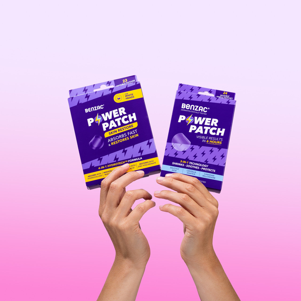 Benzac Power Patches Skin Restore, Hydrocolloid Pimple Patches, For All Skin Types