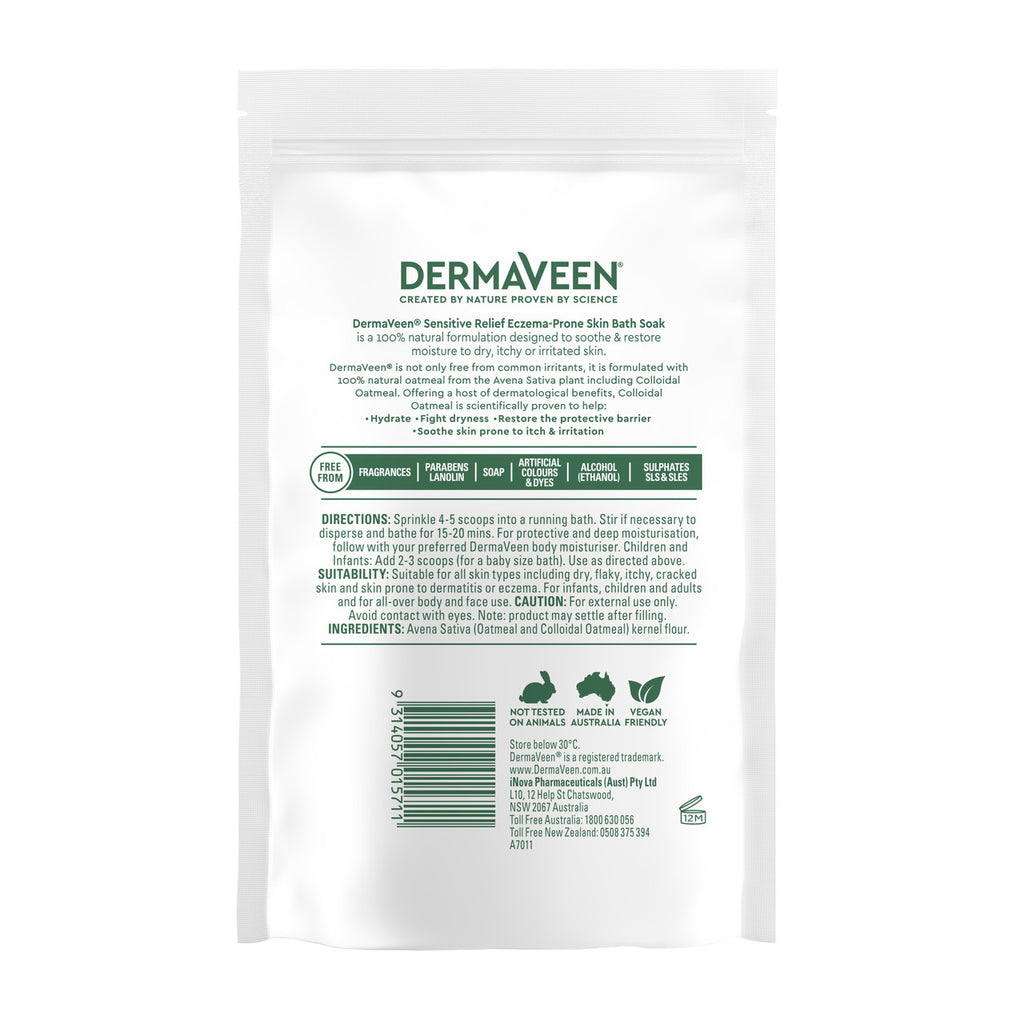 DermaVeen Sensitive Relief Eczema-Prone Skin Bath Soak 200g