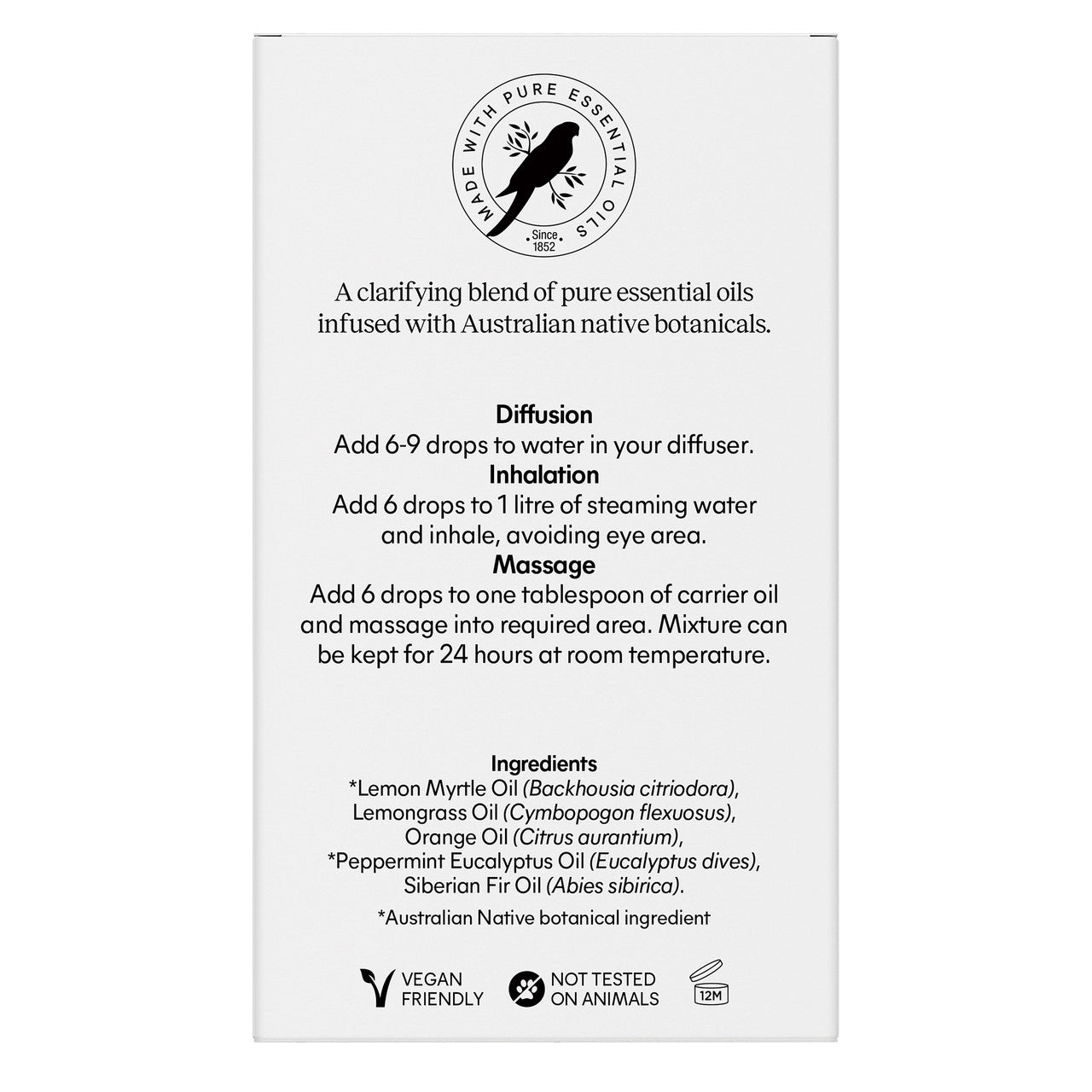 Bosisto's Australian Natives Focus Oil 15mL