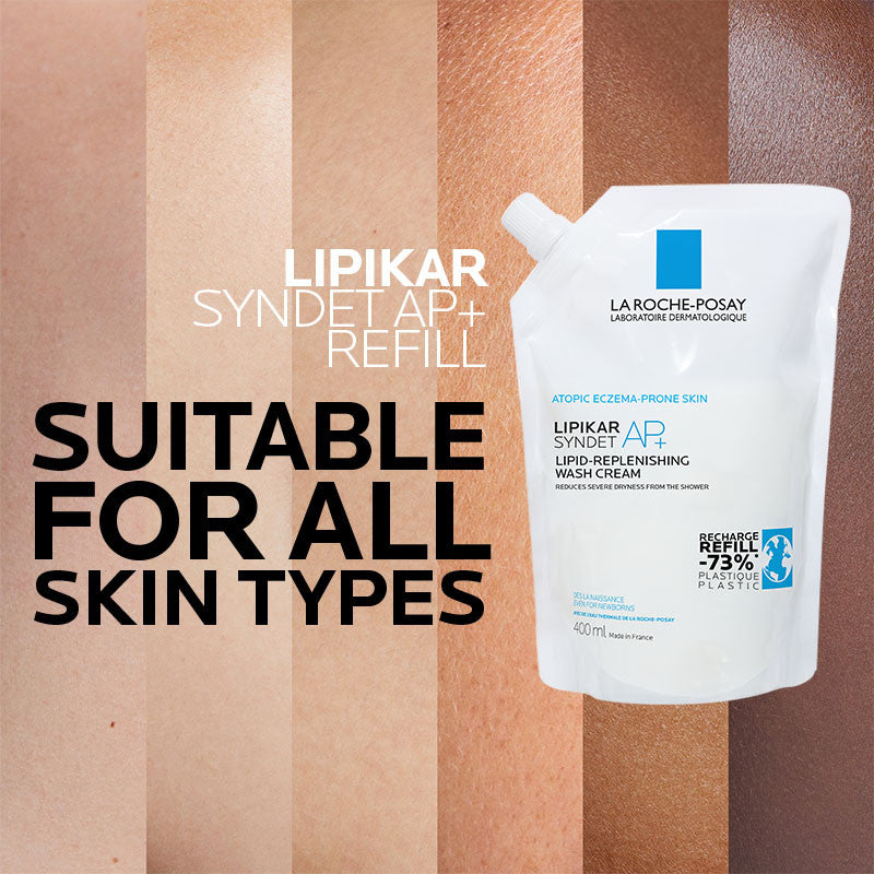 Lipikar Syndet AP+ Lipid-Replenishing Wash Cream Refill 400mL