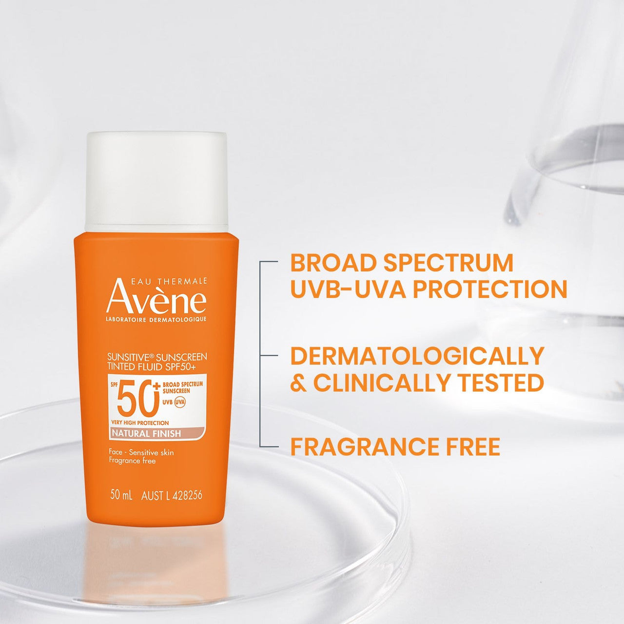 Avène Sunsitive®  Sunscreen Tinted Fluid SPF50+ 50ml