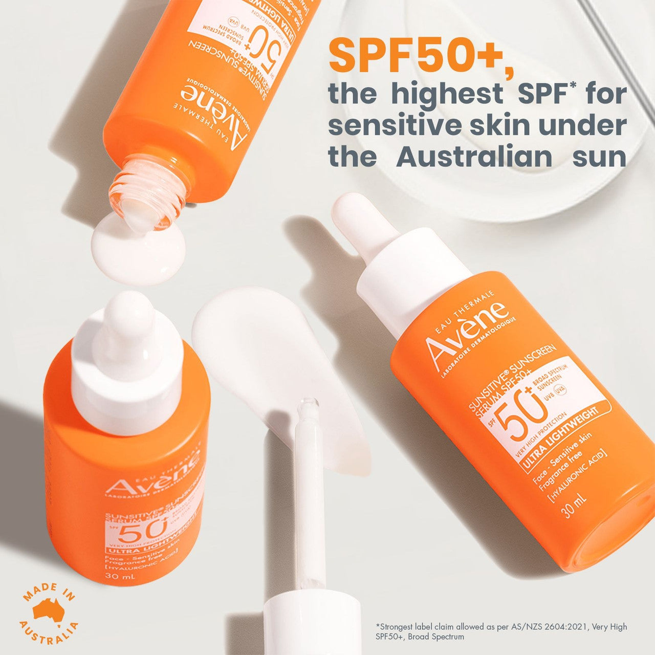 Avène Sunsitive®  Sunscreen Serum SPF50+ 30ml