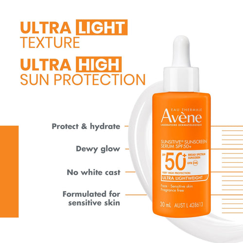 Avène Sunsitive®  Sunscreen Serum SPF50+ 30ml