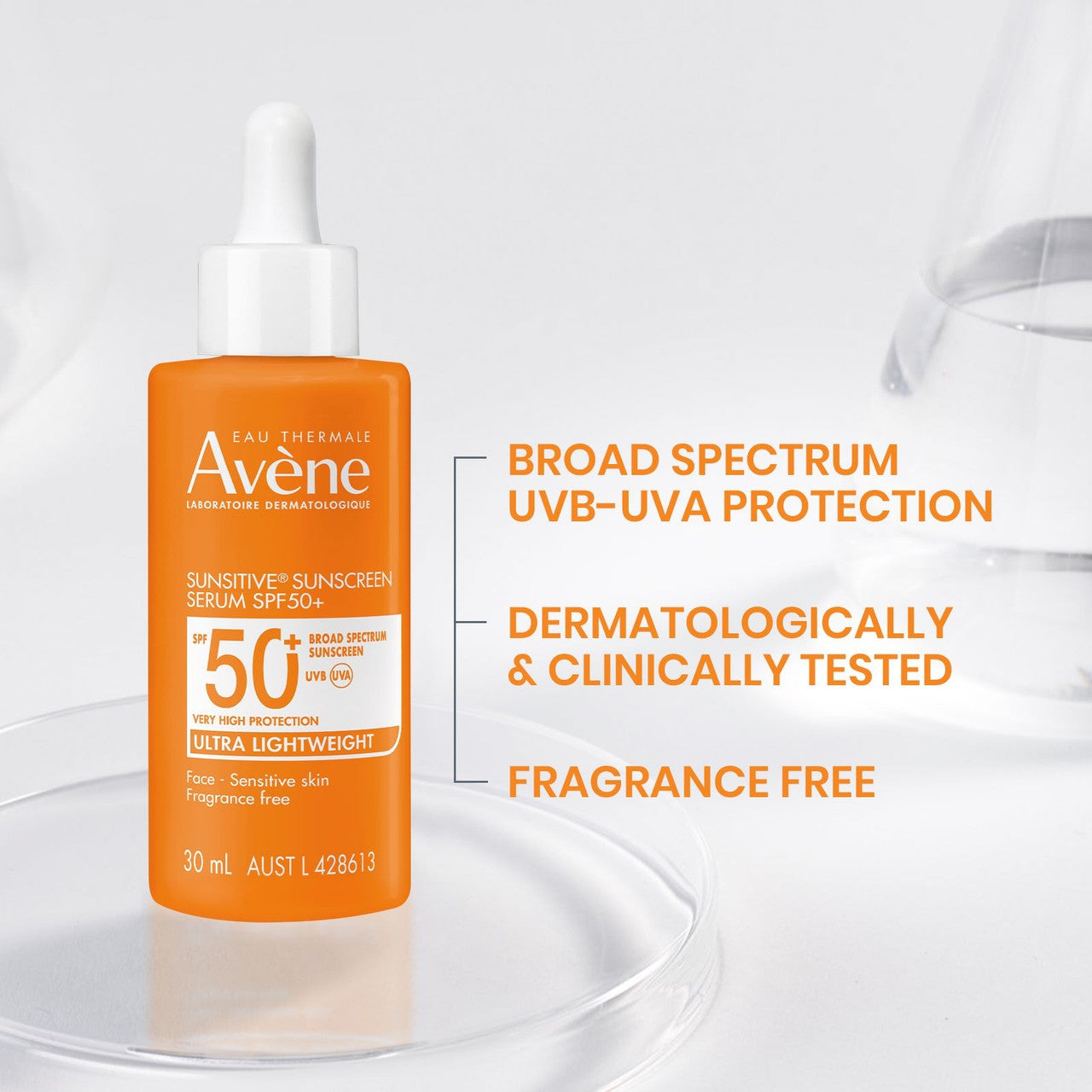 Avène Sunsitive®  Sunscreen Serum SPF50+ 30ml