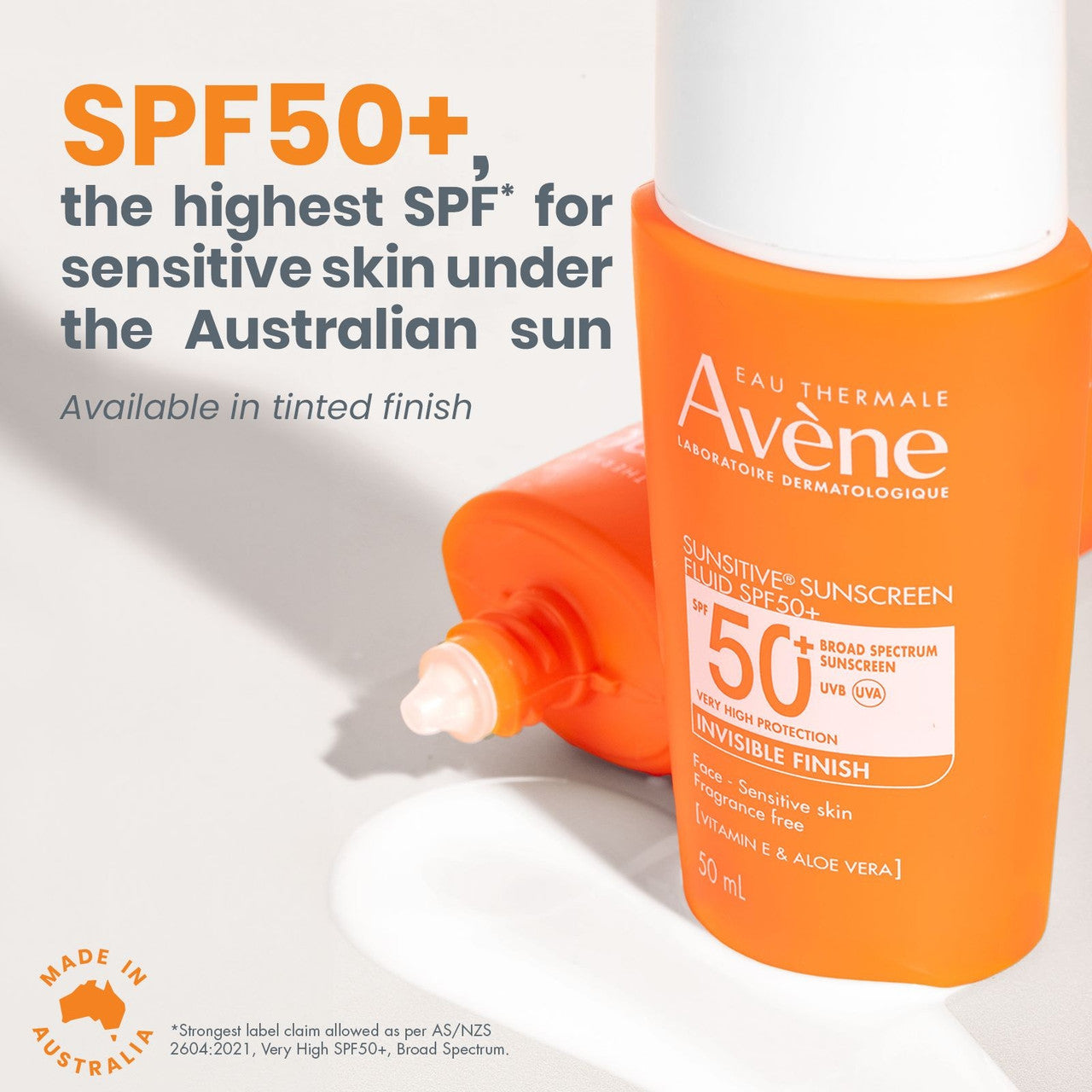 Avène Sunsitive®  Sunscreen Fluid SPF50+ 50ml