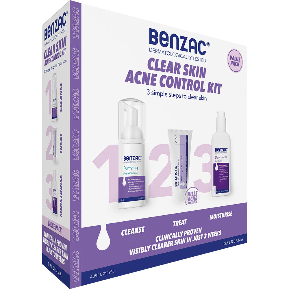 Benzac Clear Skin Acne Control Kit