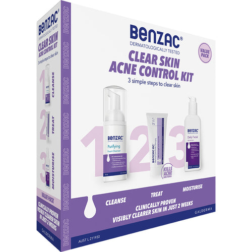 Benzac Clear Skin Acne Control Kit
