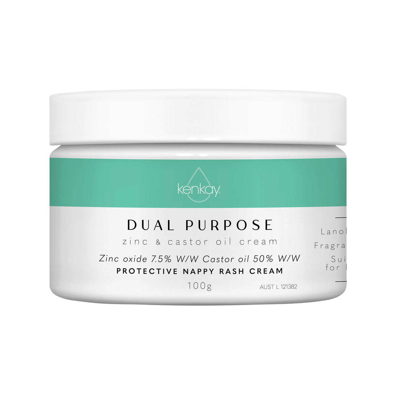 Kenkay Dual Purpose Zinc & Castor Oil Cream Jar 100g