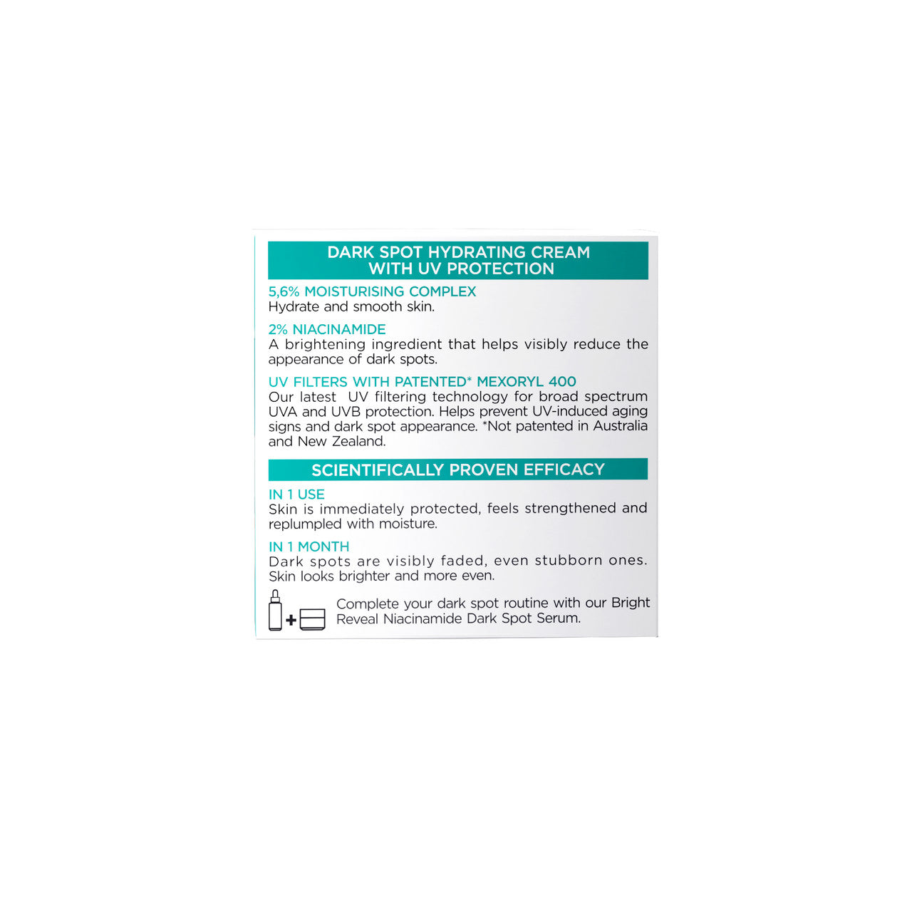 L'Oréal Paris Bright Reveal 2% Niacinamide Dark Spot Hydrating Cream SPF15 50ml