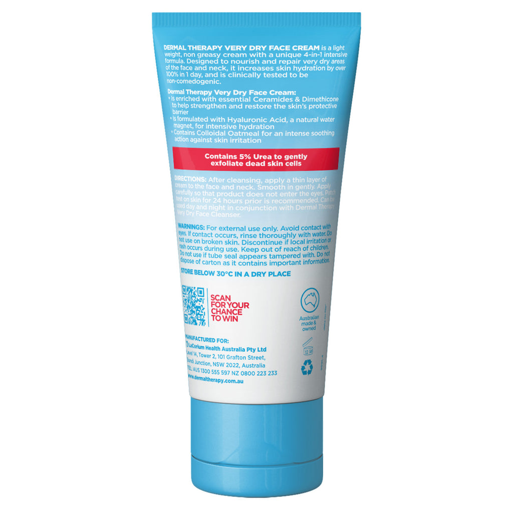 Dermal Therapy Very Dry Face Cream 50g