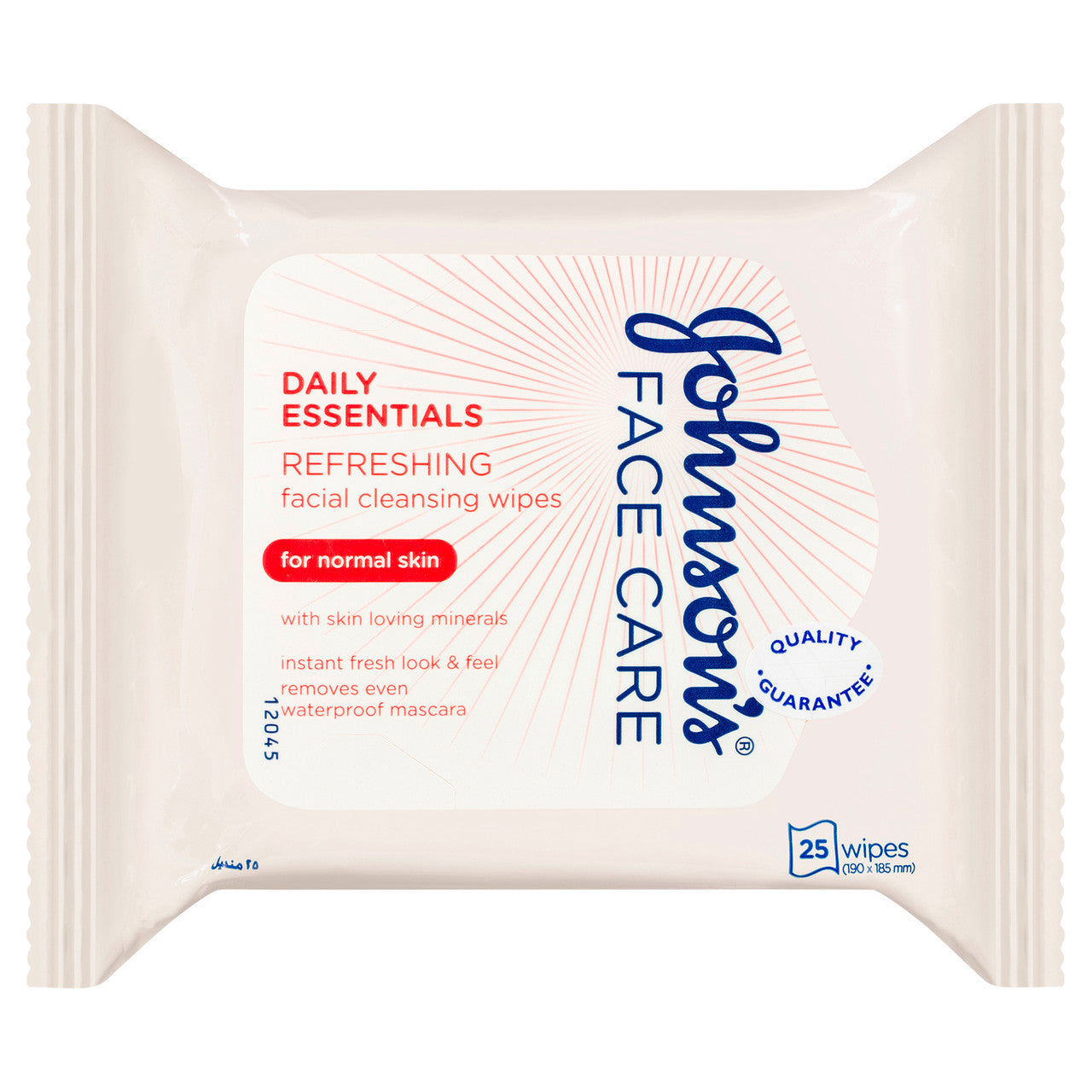 Johnson's Daily Essentials Cleansing Wipes Normal Skin 25 Pack