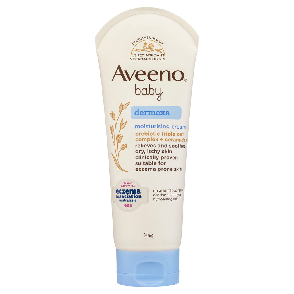 Aveeno Baby Dermexa Fragrance Free Eczema Prone Sensitive Moisturising Cream 206g