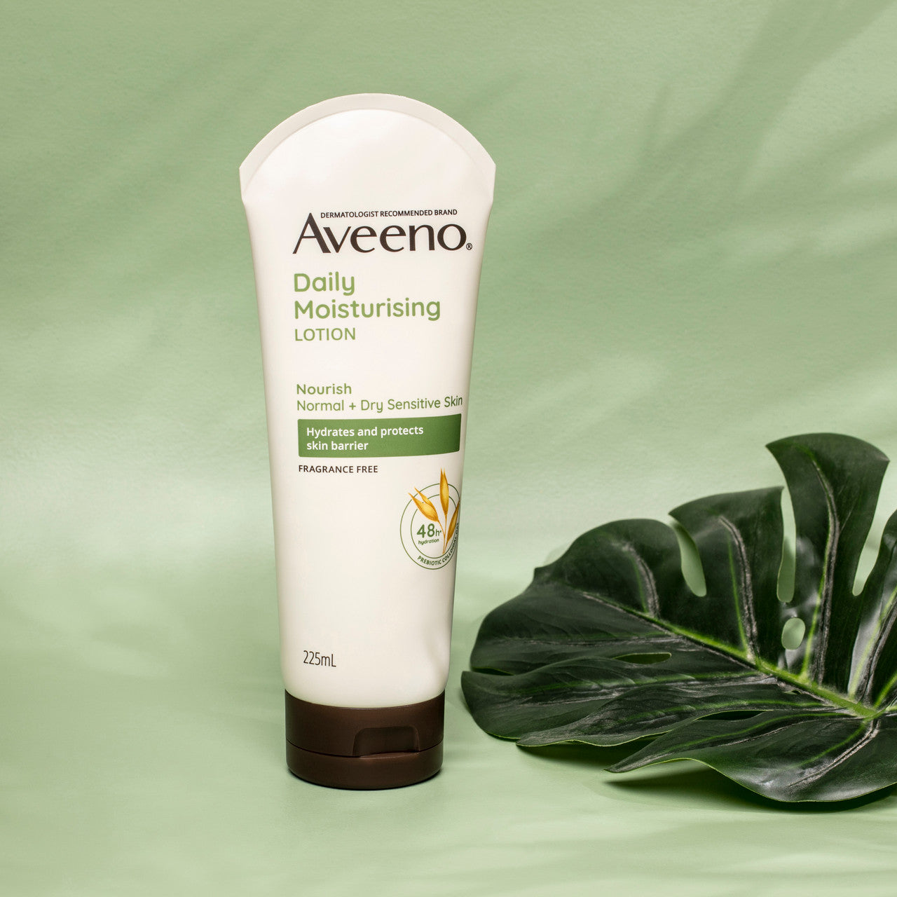 Aveeno Daily Moisturising Non-Greasy Fragrance Free Body Lotion 48-Hour Hydration Soothe Normal Dry Sensitive Skin 225mL