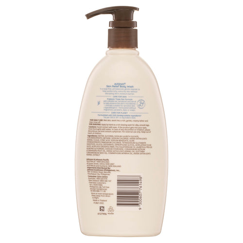 Aveeno Skin Relief Gentle Fragrance Free Body Wash Relieve Extra Dry Itchy Sensitive Skin PH-Balanced Cleanser 532mL
