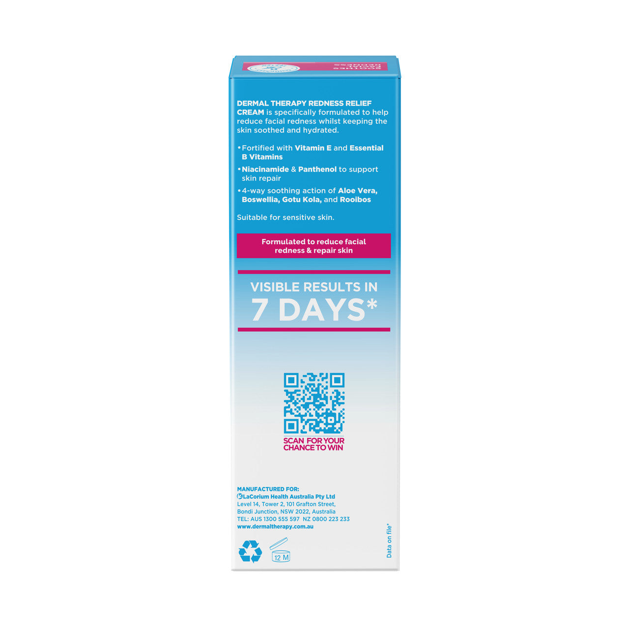 Dermal Therapy Redness Relief Cream 60g
