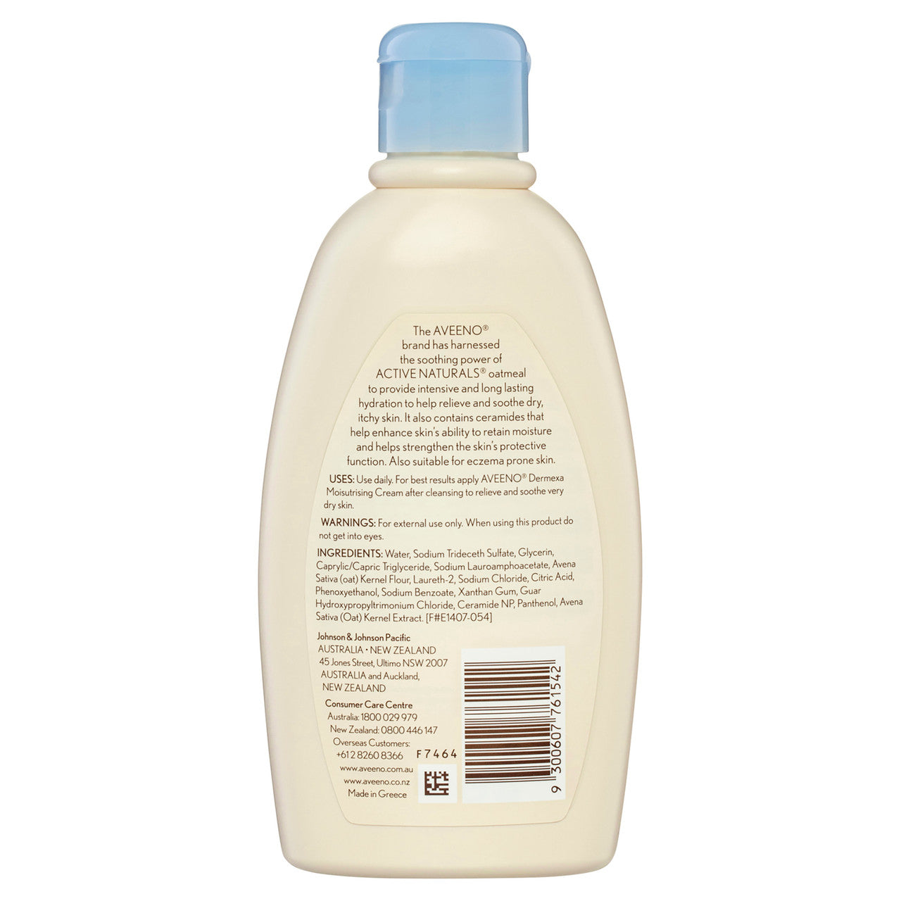 Aveeno Dermexa Daily Emollient Fragrance Free Body Wash Soothe & Moisturise Extra Dry Itchy Sensitive Eczema Prone Skin 280mL