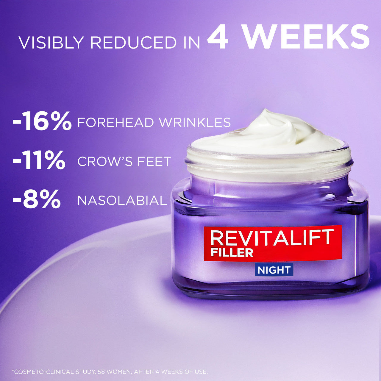 L'Oréal Paris Revitalift Filler [+Hyaluronic Acid] Replumping Night Moisturiser