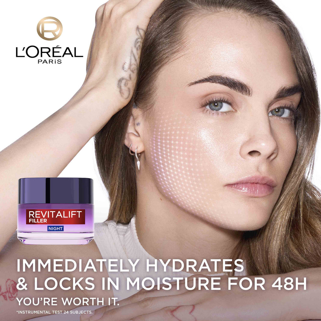 L'Oréal Paris Revitalift Filler [+Hyaluronic Acid] Replumping Night Moisturiser