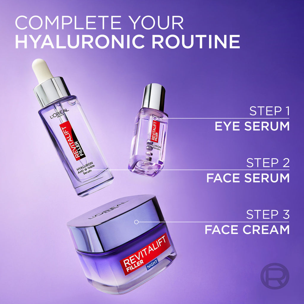 L'Oréal Paris Revitalift Filler [+Hyaluronic Acid] Replumping Night Moisturiser