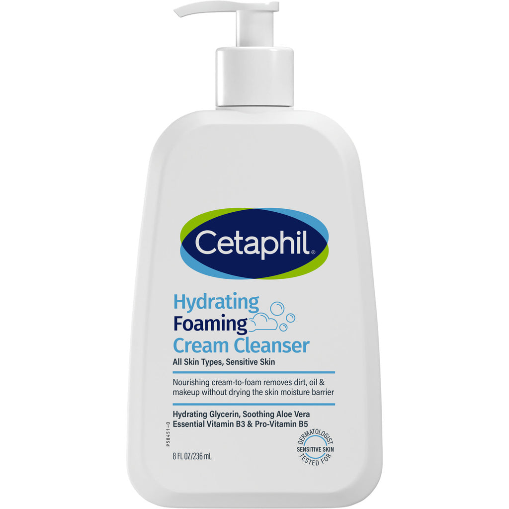 Cetaphil Hydrating Foaming Cream Cleanser 236mL