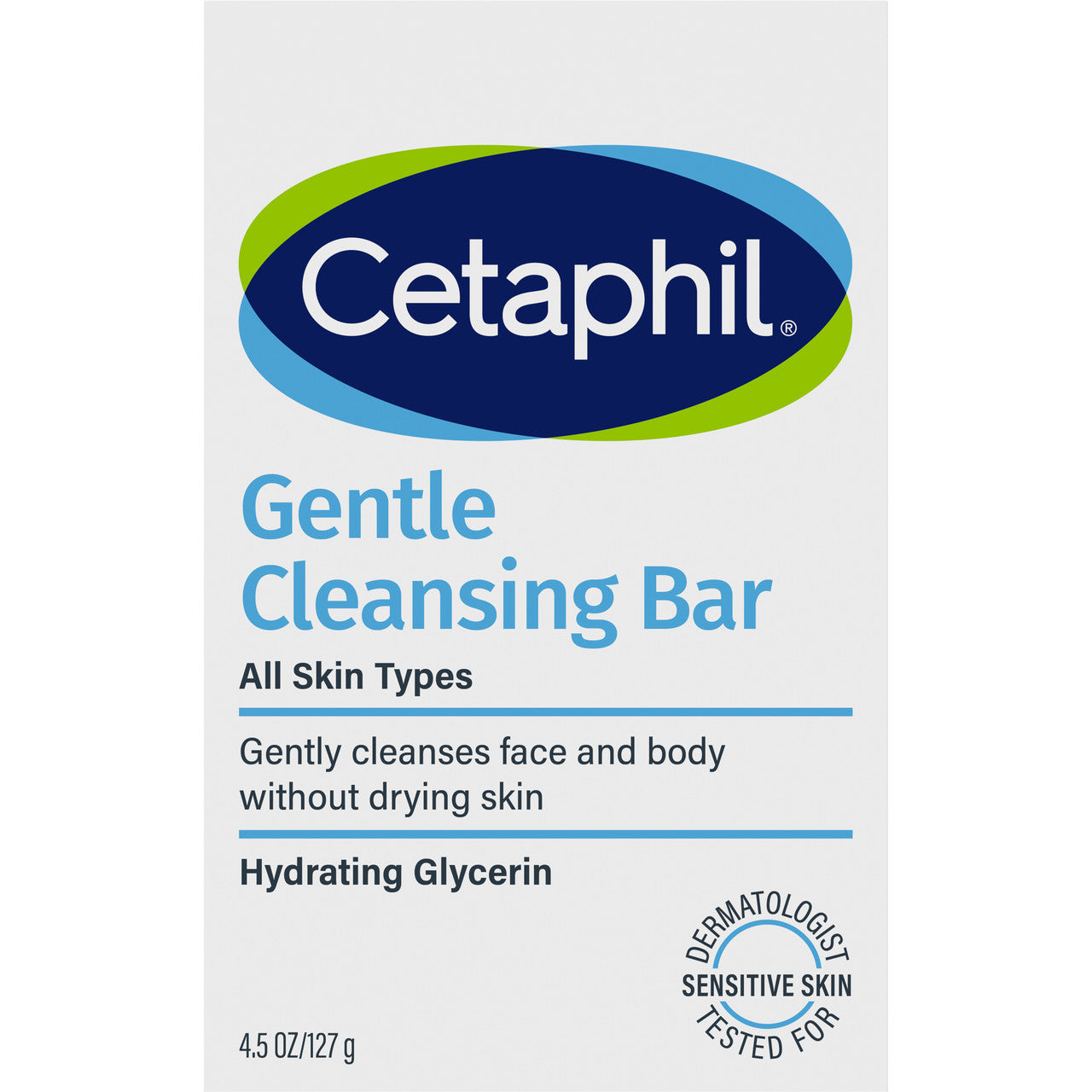 Cetaphil Gentle Cleansing Bar 127g, Gentle to Skin