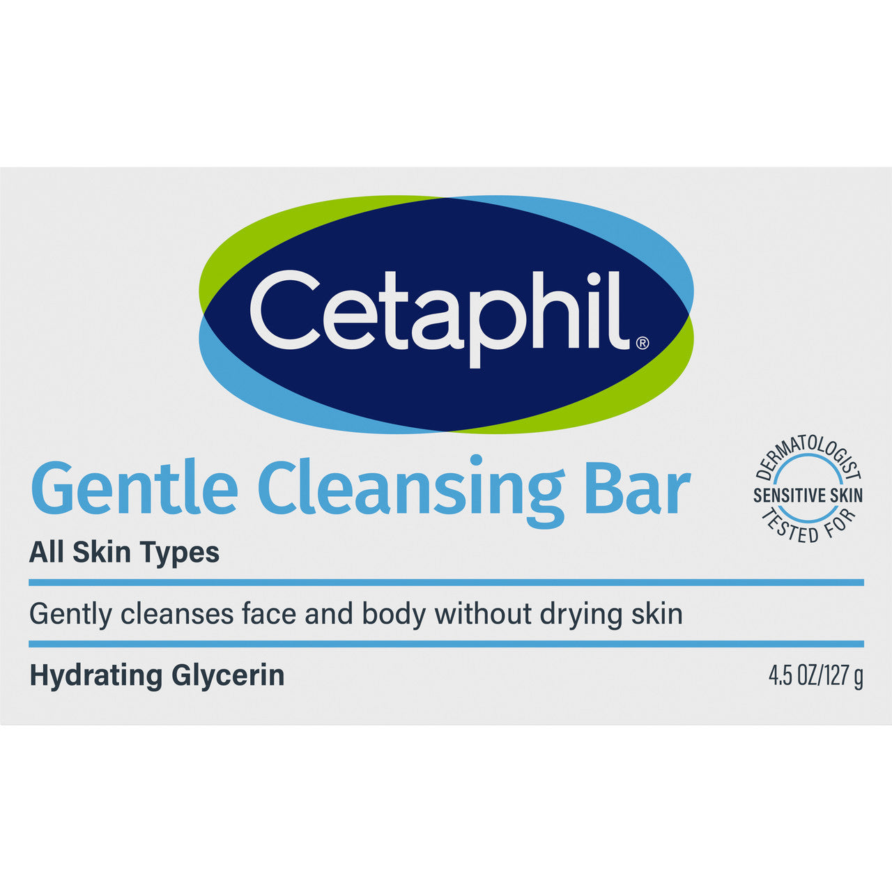 Cetaphil Gentle Cleansing Bar 127g, Gentle to Skin