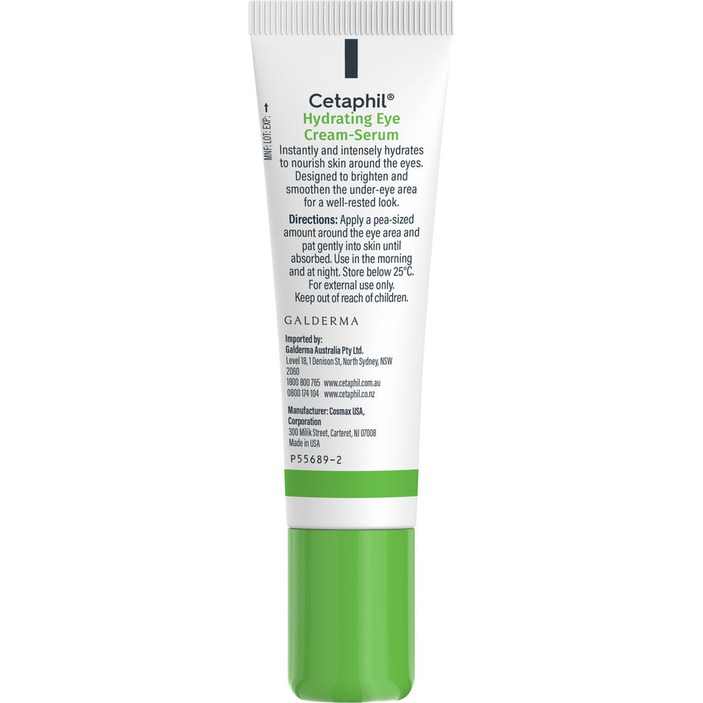 Cetaphil Hydrating Eye Cream-Serum with Hyaluronic Acid,14g