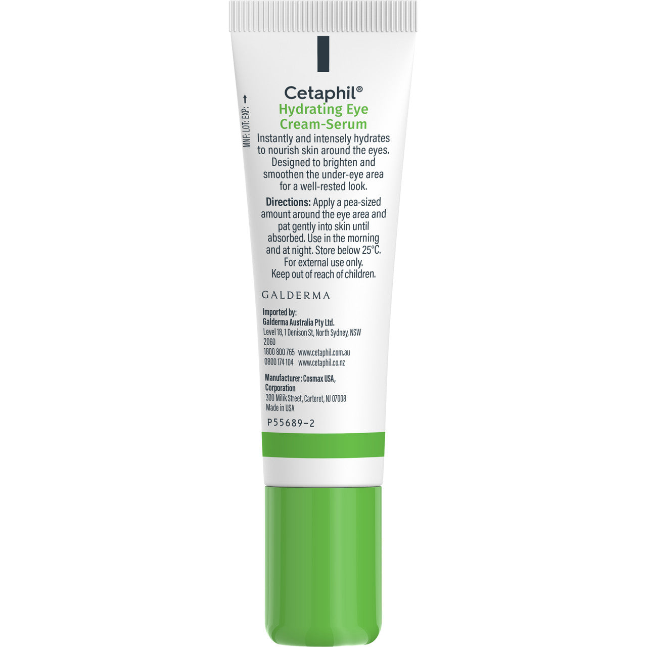 Cetaphil Hydrating Eye Cream-Serum with Hyaluronic Acid,14g