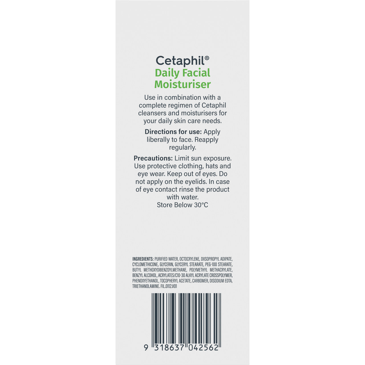 Cetaphil Daily Facial Moisturiser 118ml
