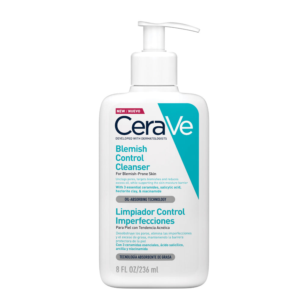 CeraVe Salicylic Acid Blemish Control Cleanser 236ml for Mild Acne-Prone Skin