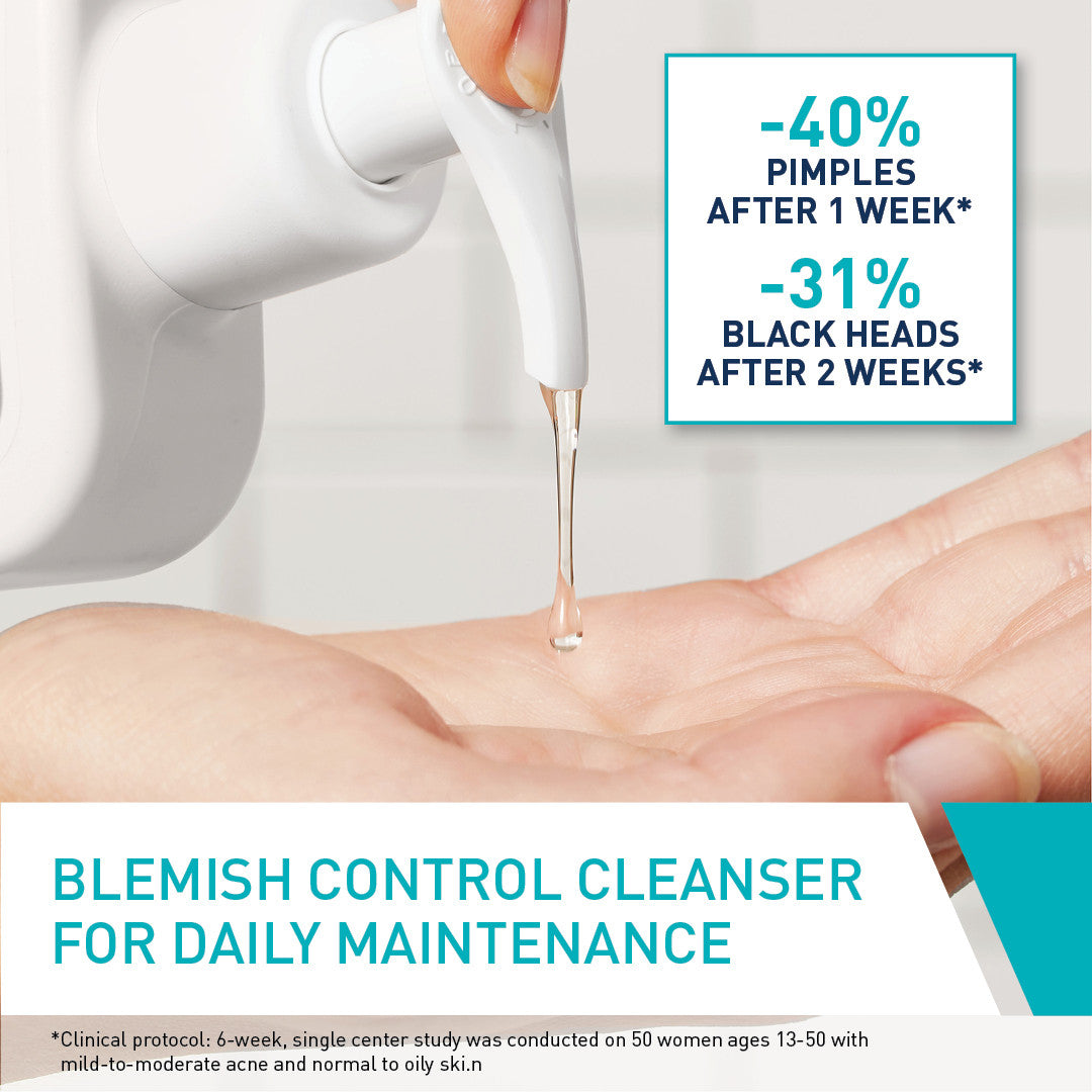 CeraVe Salicylic Acid Blemish Control Cleanser 236ml for Mild Acne-Prone Skin