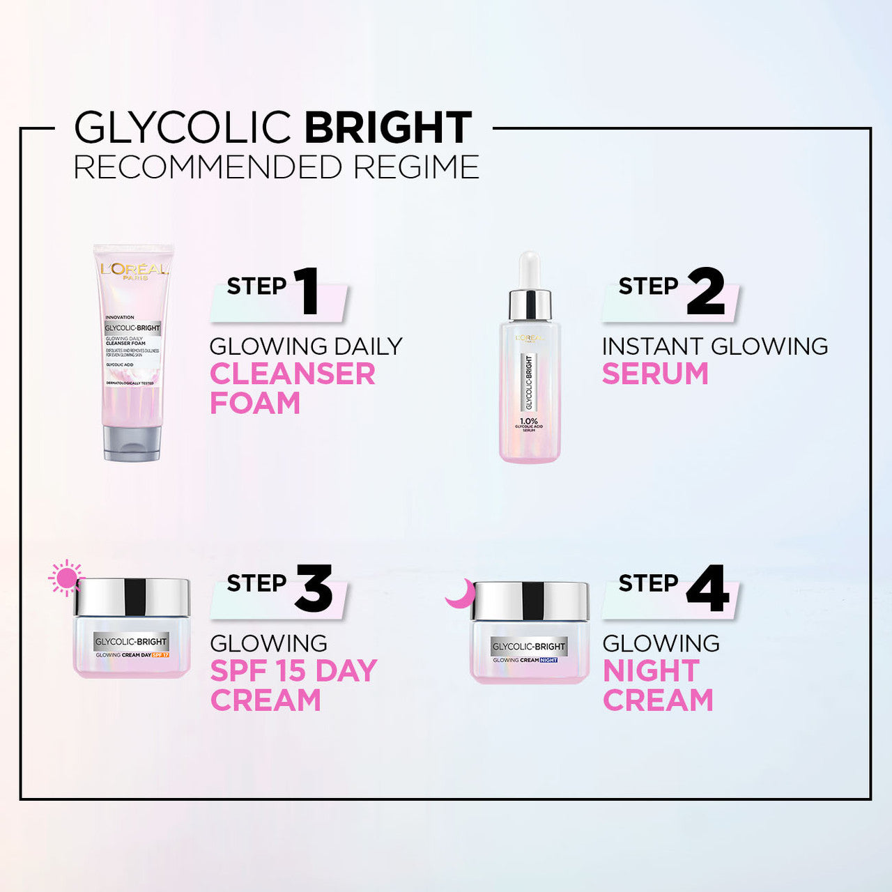 L'Oreal Paris Glycolic Bright Glowing Day Cream SPF15 