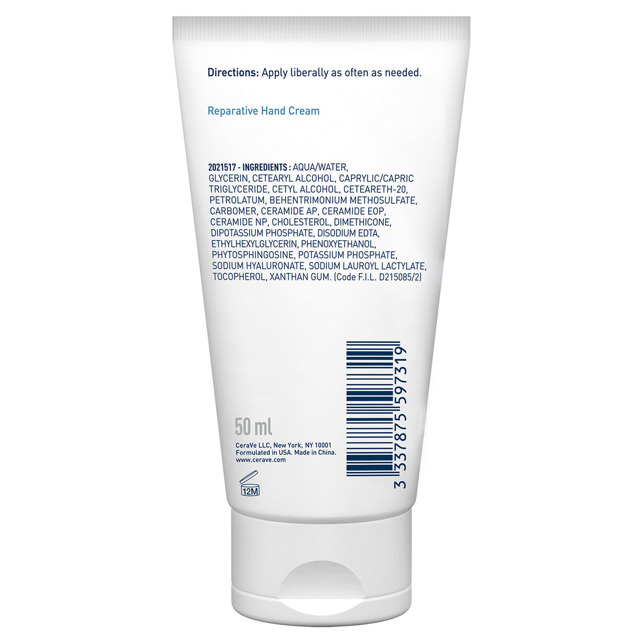 CeraVe Reparative Hand Cream 50ml
