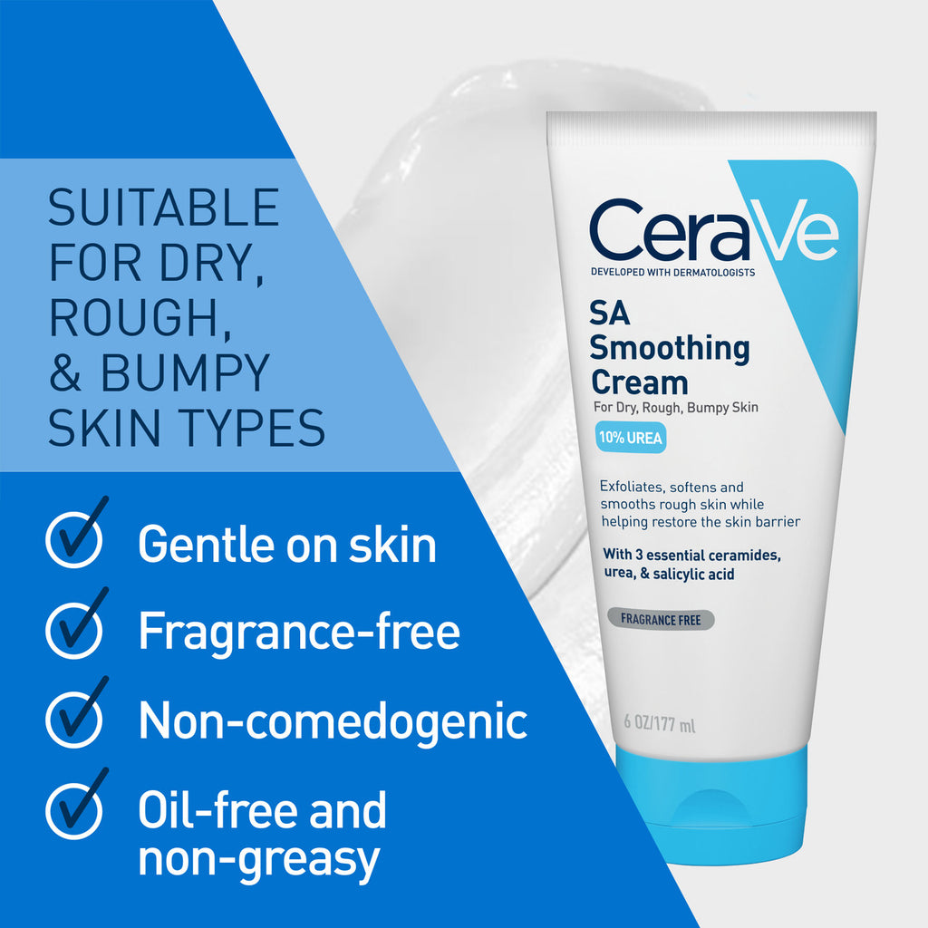 CeraVe Salicylic SA Smoothing Cream for Rough & Bumpy Skin 177ml