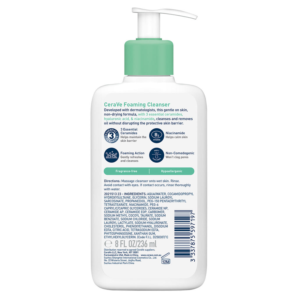 CeraVe Foaming Oil-Free Cleanser 236ml