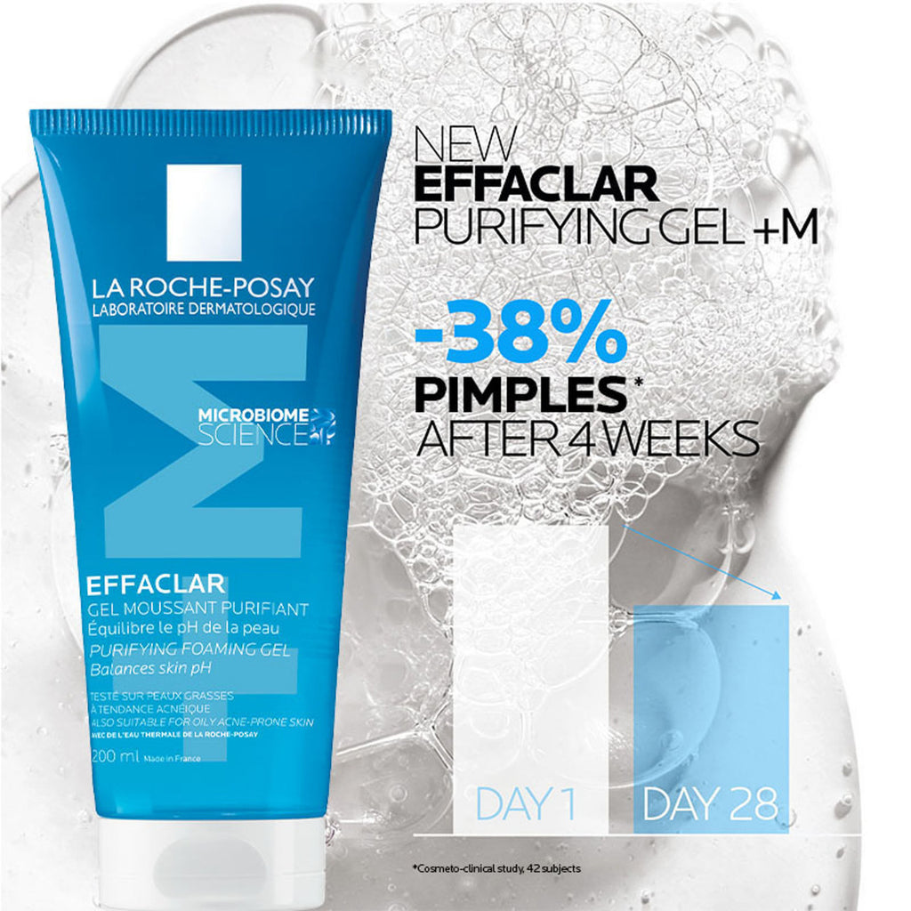 La Roche-Posay Effaclar +M Purifying Foaming Gel Cleanser 200ml