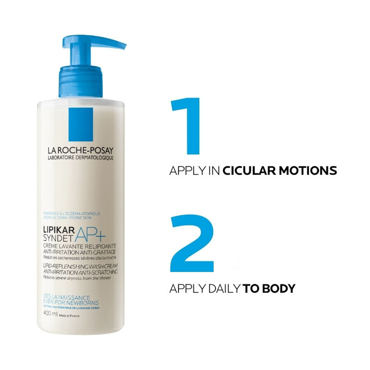 La Roche-Posay Lipikar Syndet AP+ Lipid-Replenishing Wash Cream 400ml