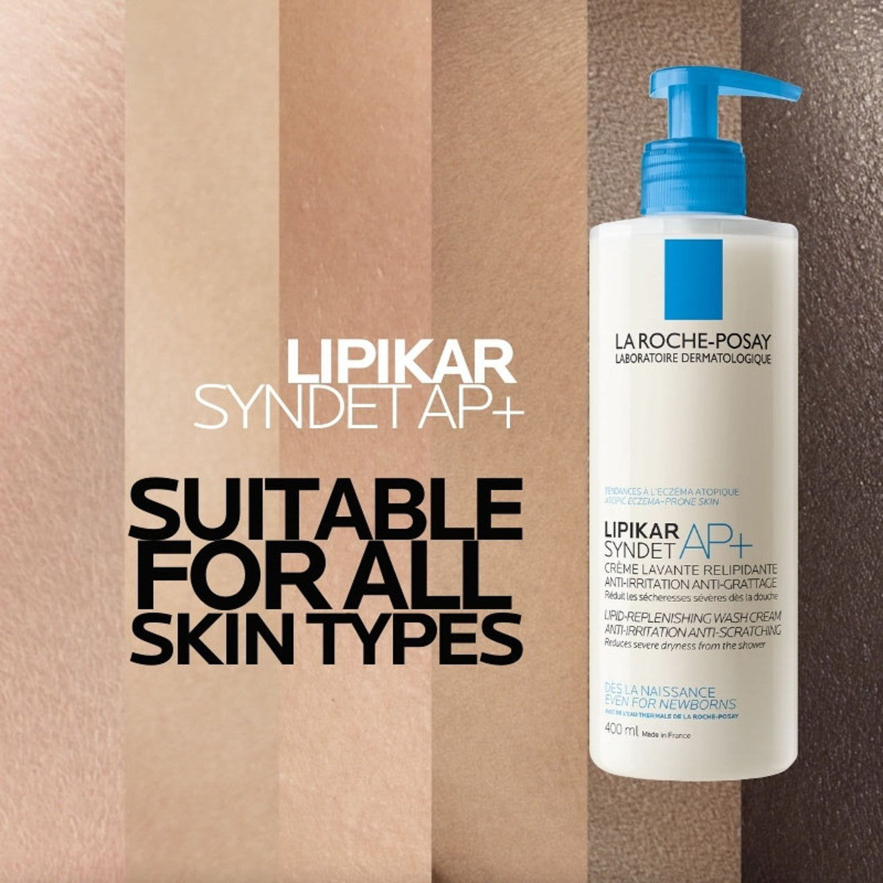 La Roche-Posay Lipikar Syndet AP+ Lipid-Replenishing Wash Cream 400ml