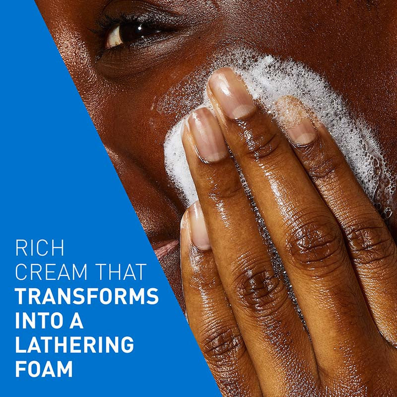 CeraVe Hydrating Cream-to-Foam Cleanser 236ml, with Ceramides