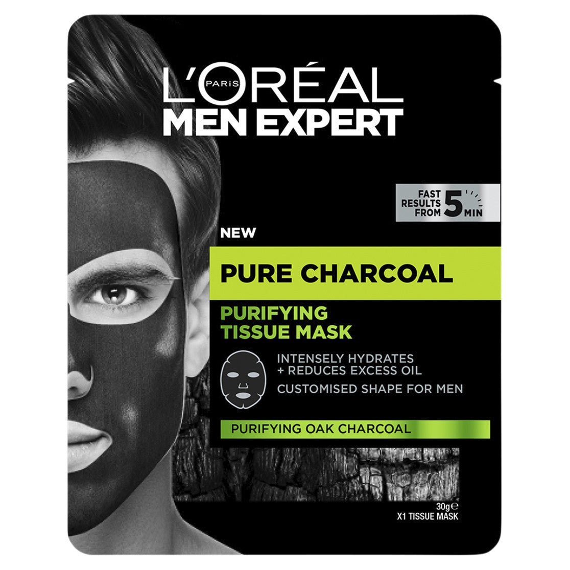 L'Oréal Paris Men Expert Pure Charcoal Purifying Tissue Mask