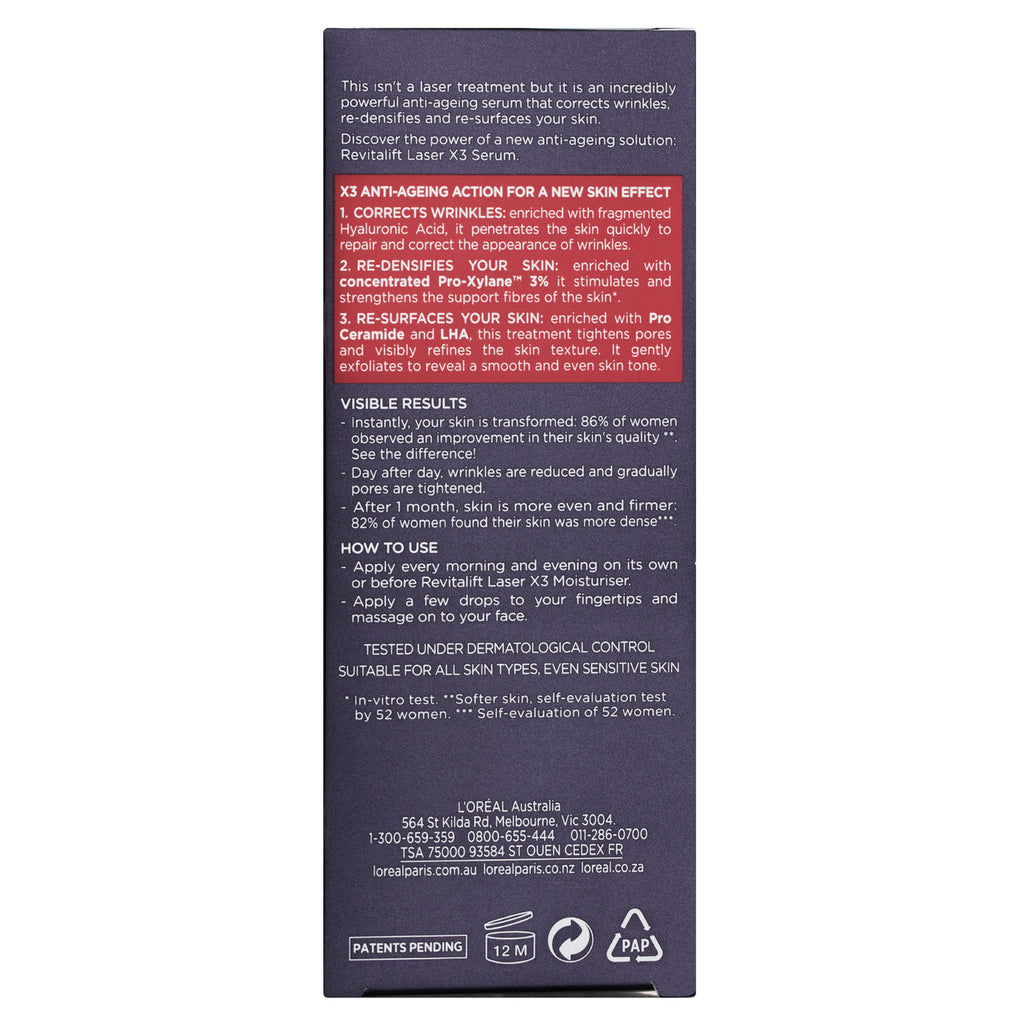L'Oréal Paris Revitalift Laser X3 Serum 30mL
